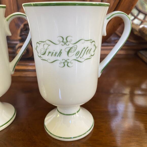 Set of 3 Irish Whiskey St. Patricks Day Shafford Japan Bone China Green Gold - Picture 8 of 10